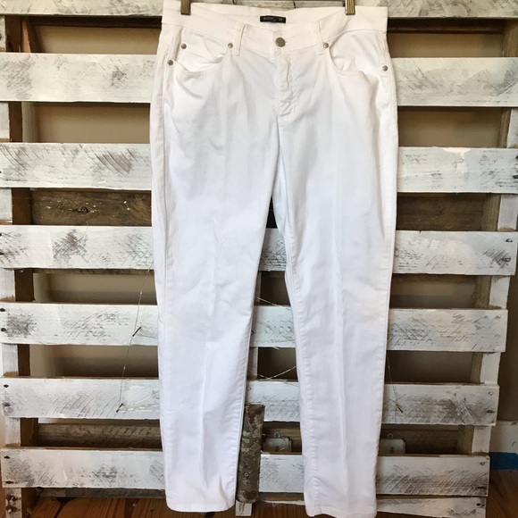 Eileen Fisher Denim - Eileen Fisher White Skinny Jeans Size 8